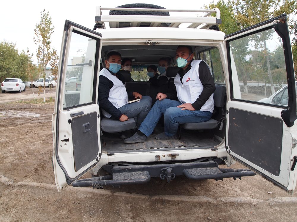 El equipo de MSF en Nukus