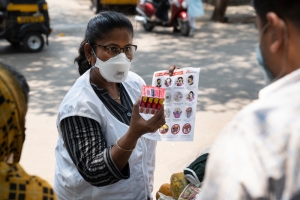 Covid-19 second wave in Mumbai, India.