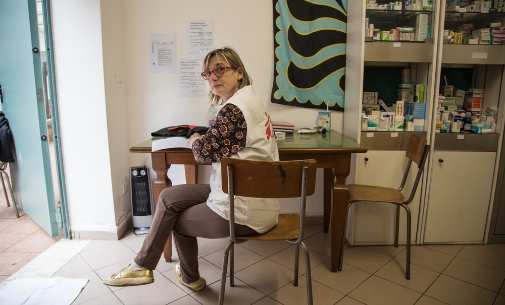 Tina MSF Midwife in Ventimiglia project