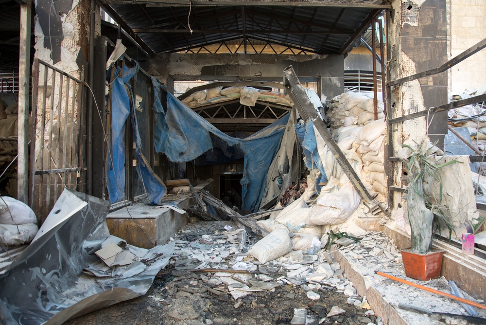 East Aleppo – Inside a hospital destroyed by an airstrike