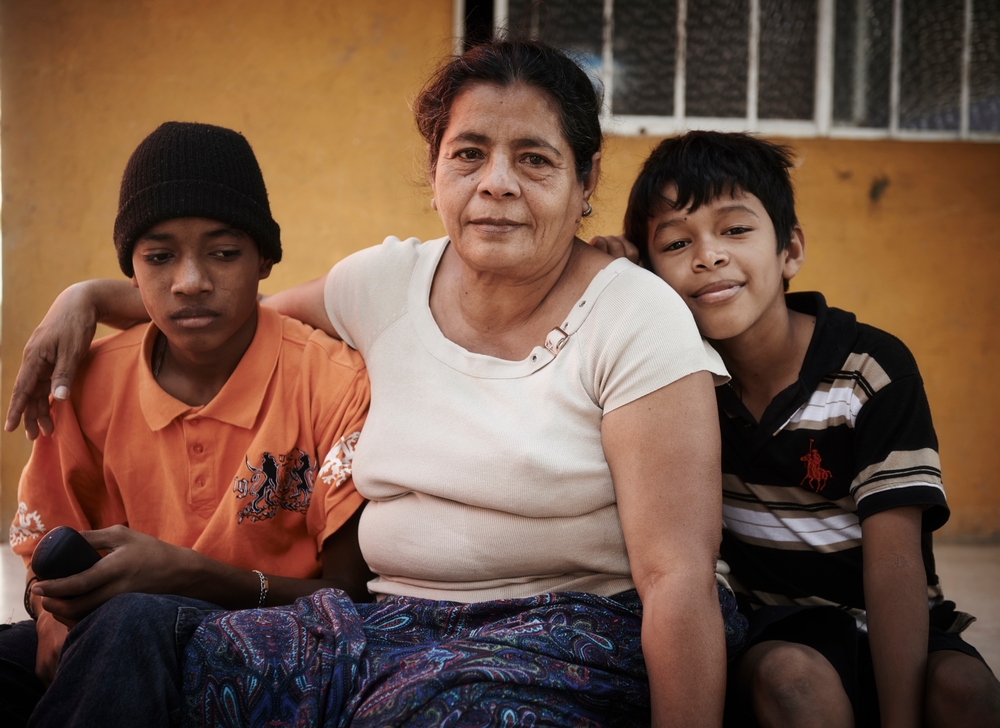 Portrait of Rosa and her grandchildren