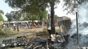 Victims of bombing on a displaced camp in Rann, Nigeria