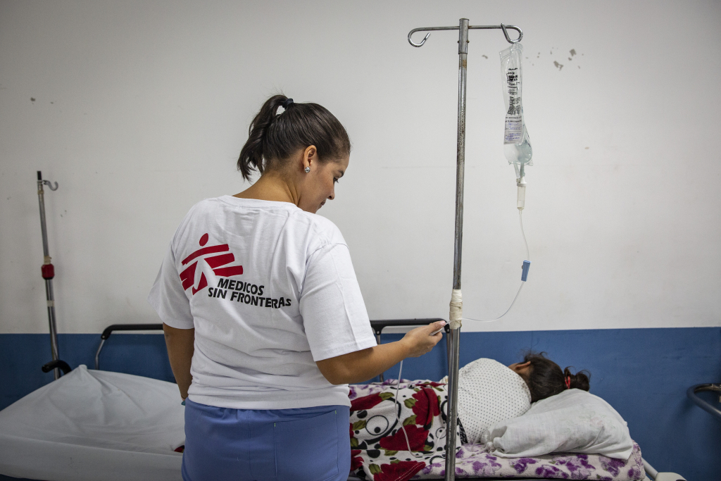 Respuesta de Médicos Sin Fronteras a una epidemia de Dengue en Honduras en 2019.