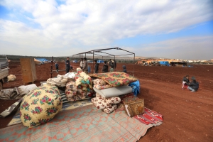Idlib: Newly displaced persons.
