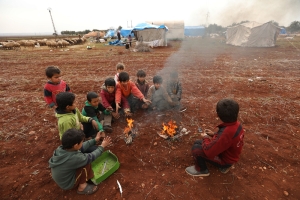 Idlib: Newly displaced persons.