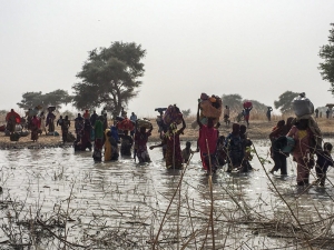 Bodo , Cameroon - People fleeing Rann