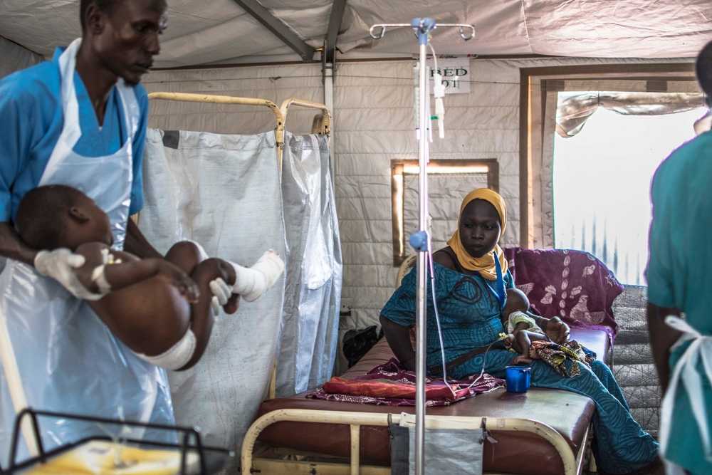 IDP's camp in Monguno, Maiduguri State, Nigeria.