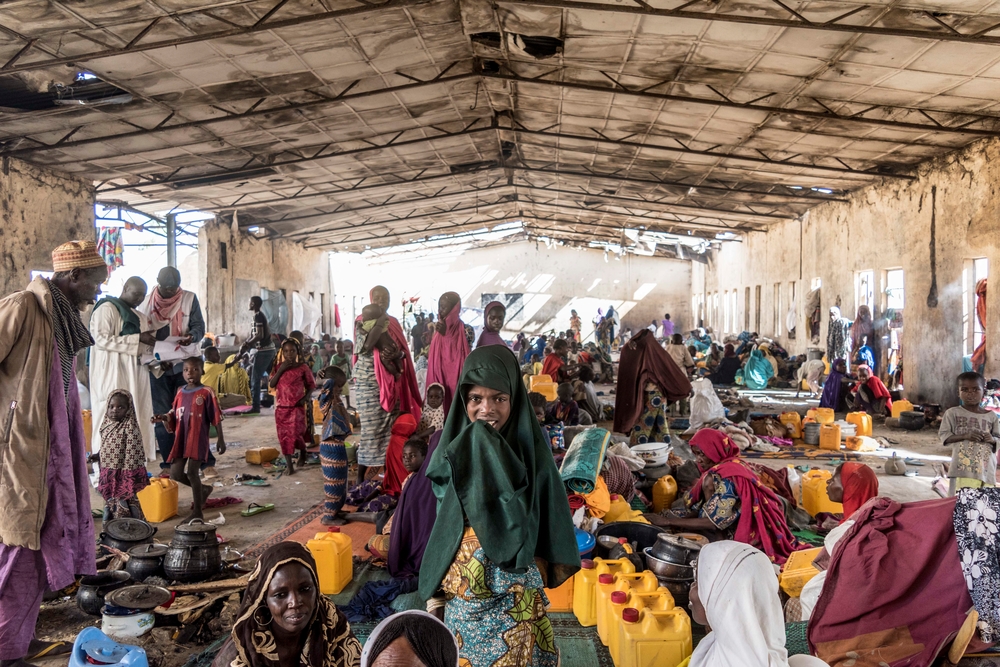 IDP's camp in Monguno, Maiduguri State, Nigeria.