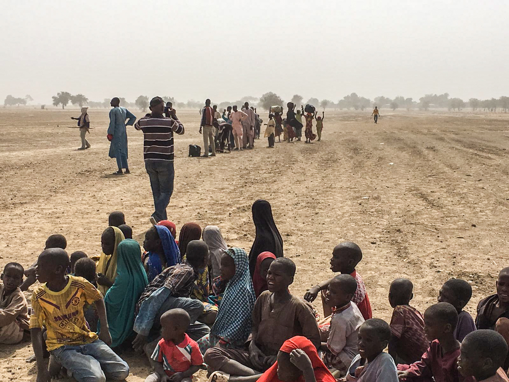 Bodo , Cameroon - People fleeing Rann