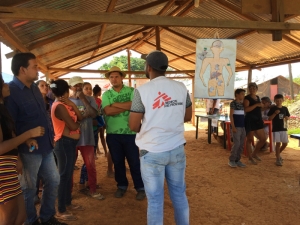 Bed net distribution in Sifontes, Bolivar State