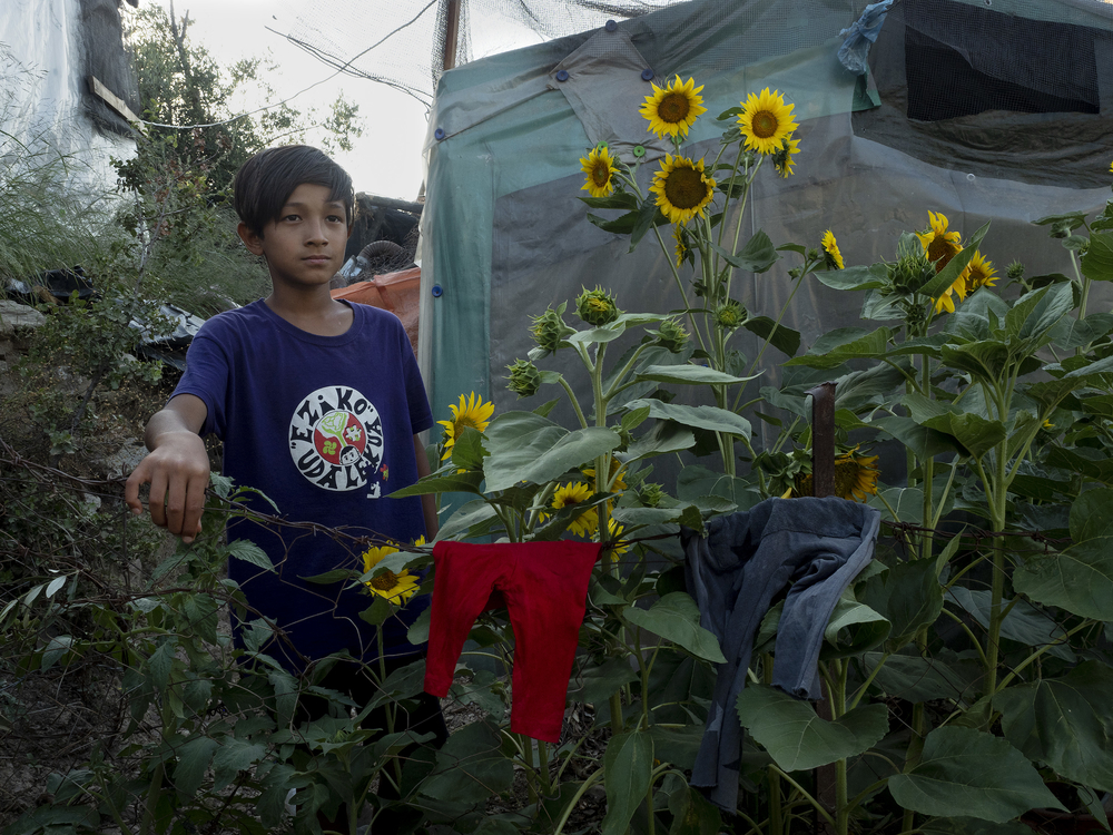 Yasin, 9 year-old boy in Moria