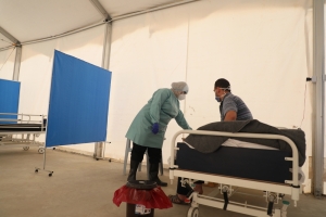 MSF COVID-19 intervention in Jordan's Zaatari camp