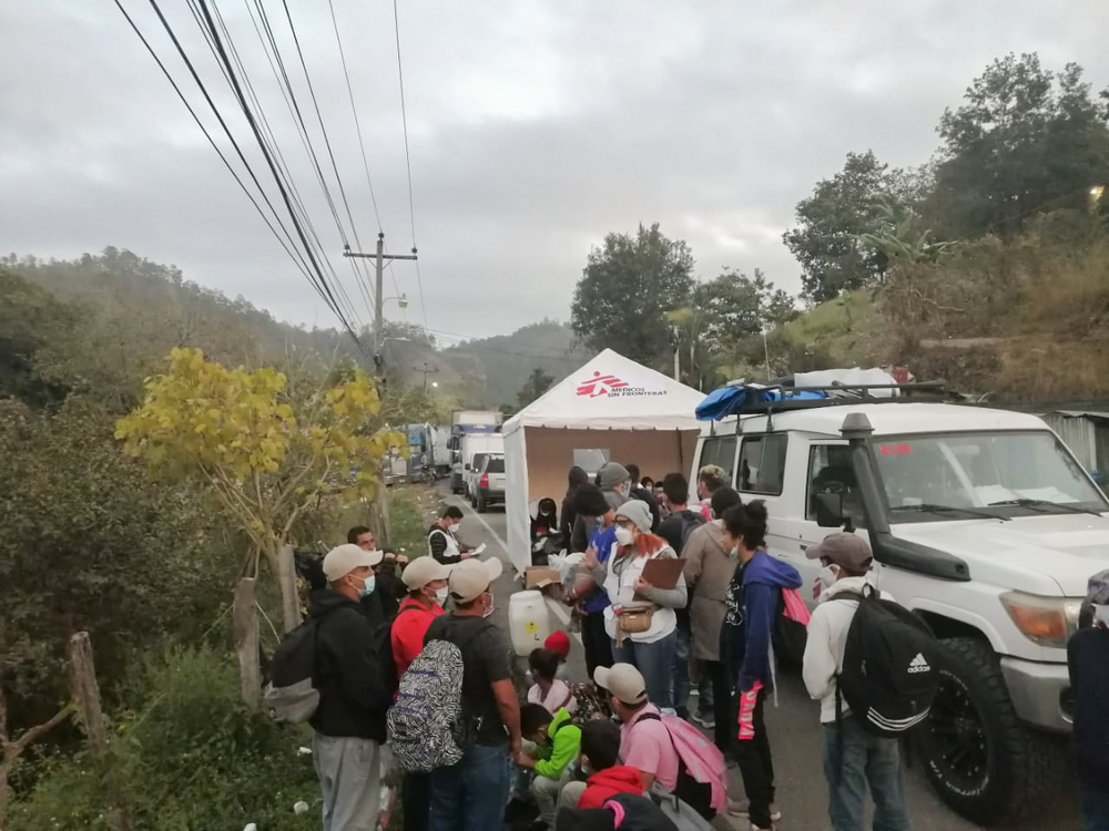 MSF intervention during Honduran caravan
