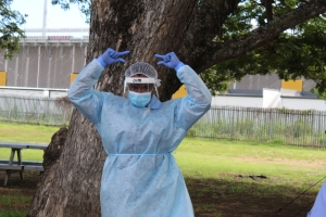 Port Moresby COVID-19 PPE training