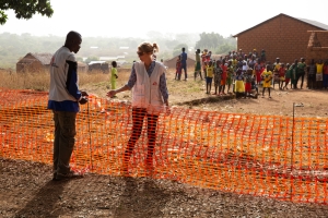 Respuesta al sarampión en Bera, República Centroafricana, 2020