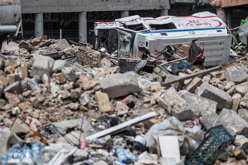 NFI distribution in Mosul's Old City