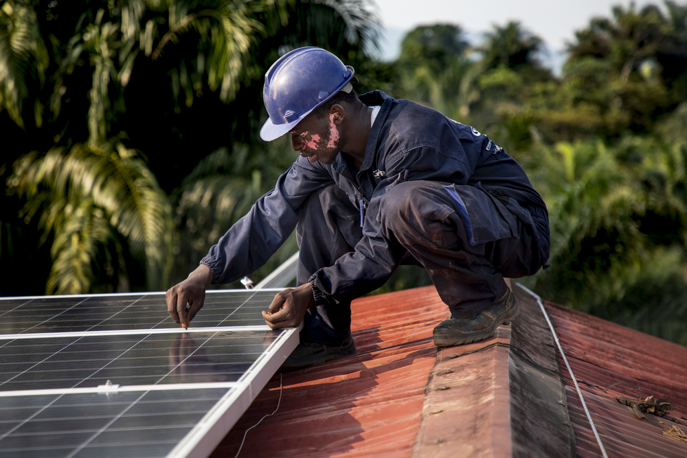 Energía solar en hospital en Kivu Sur.