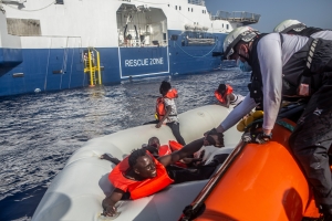 Rescate en el mar Mediterráneo