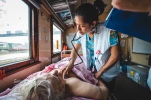 Tren medicalizado de MSF en Ucrania Guadalupe GARCIA