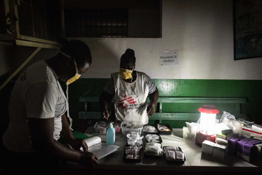 La clínica móvil de MSF en Delmas 4, Puerto Príncipe