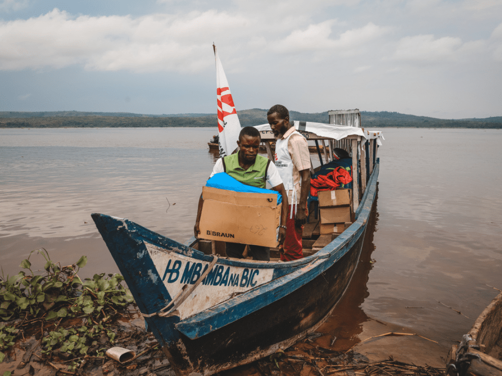 Llegada de suministros de MSF a RDC