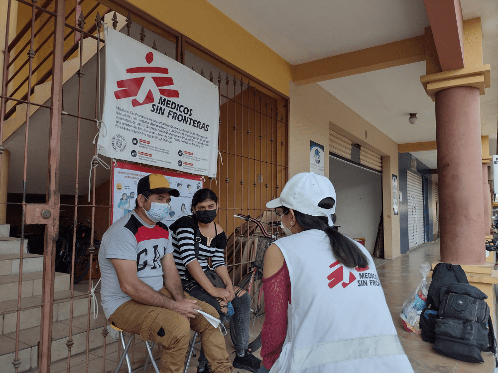 El equipo de salud mental de MSF en Tecún Uman, Guatemala