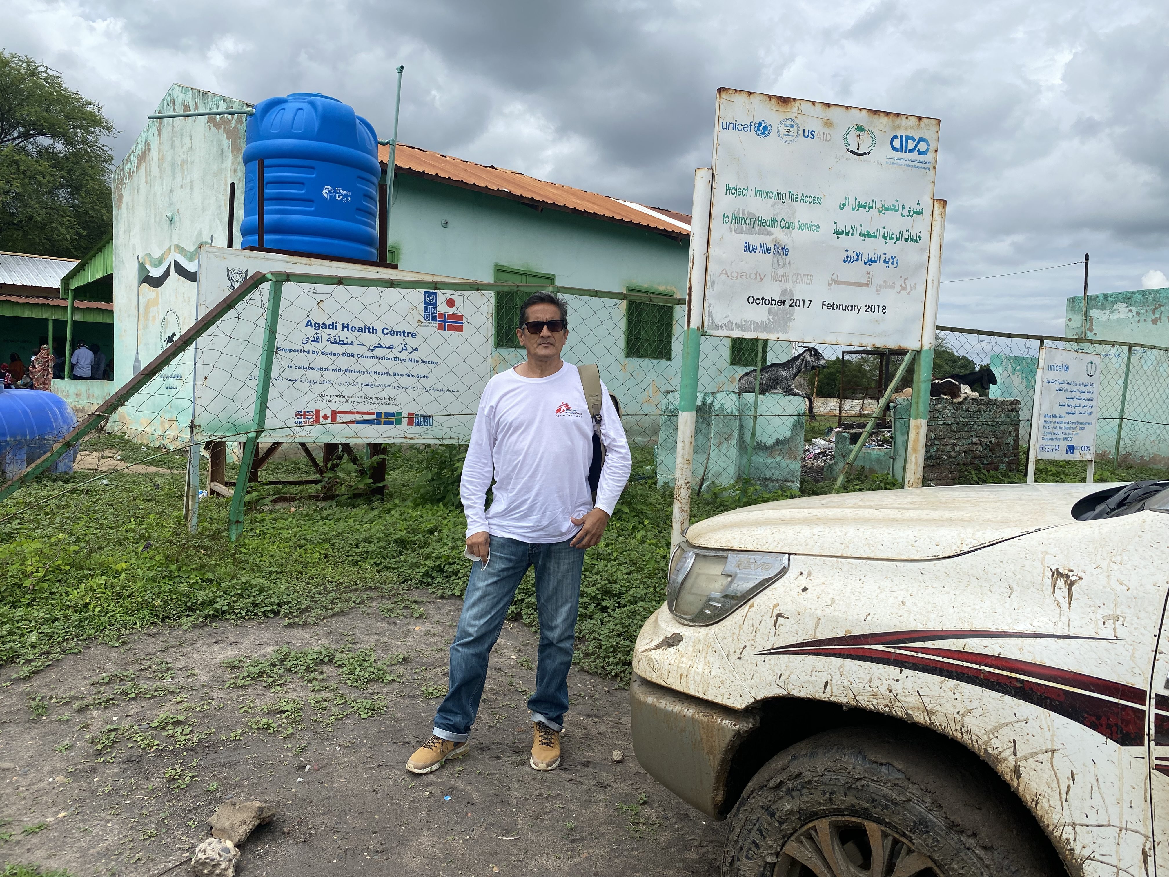Jorge Díaz es gestor de construcción de Médicos Sin Fronteras y actualmente trabaja en Ad-Damazin, Sudán.