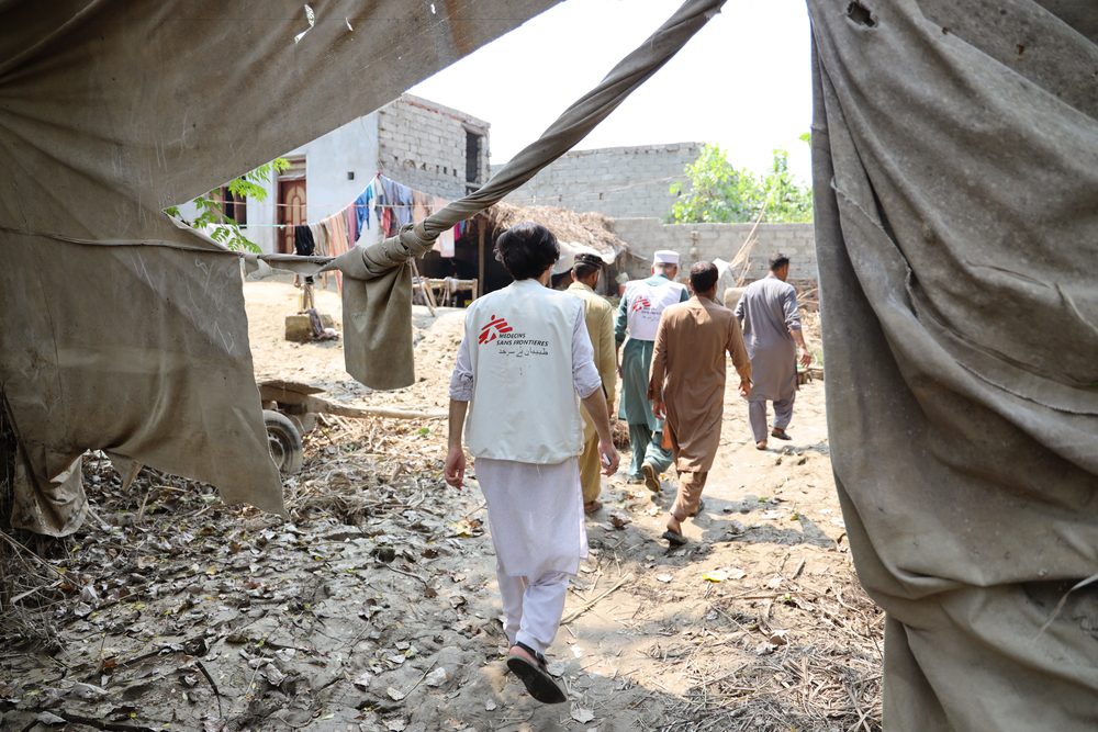 Los equipos de MSF responden a las inundaciones en Pakistán