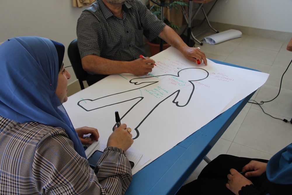 MSF brinda una sesión proyecto ’Cuidar a quienes cuidan’en Gaza