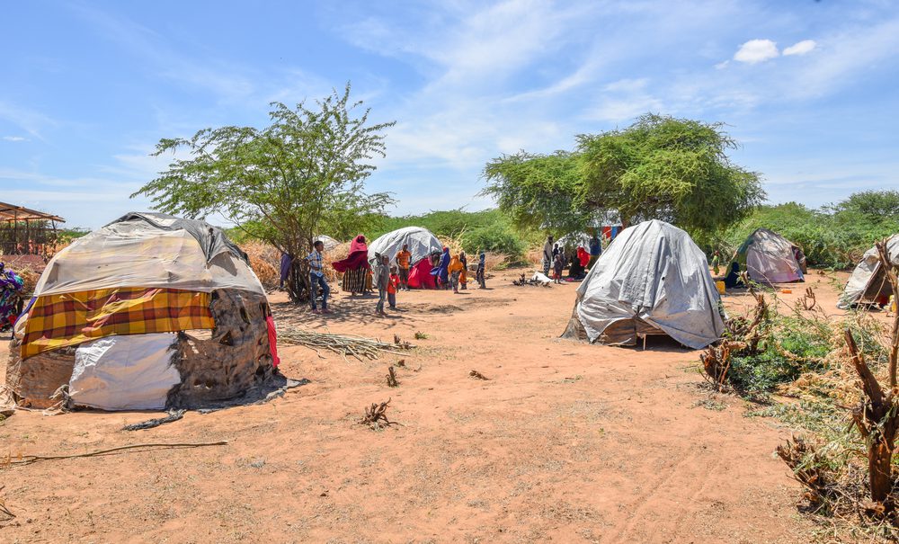 Un campo lleno de refugios improvisados que muchos recién llegados y refugiados que regresan llaman hogar en Dagahaley