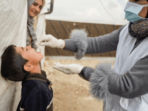 Los equipos de MSF vacunan contra el cólera en Líbano