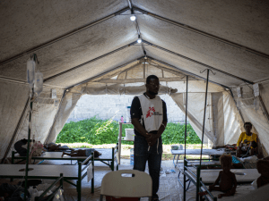 Centro de Tratamiento del Cólera de MSF en Haití