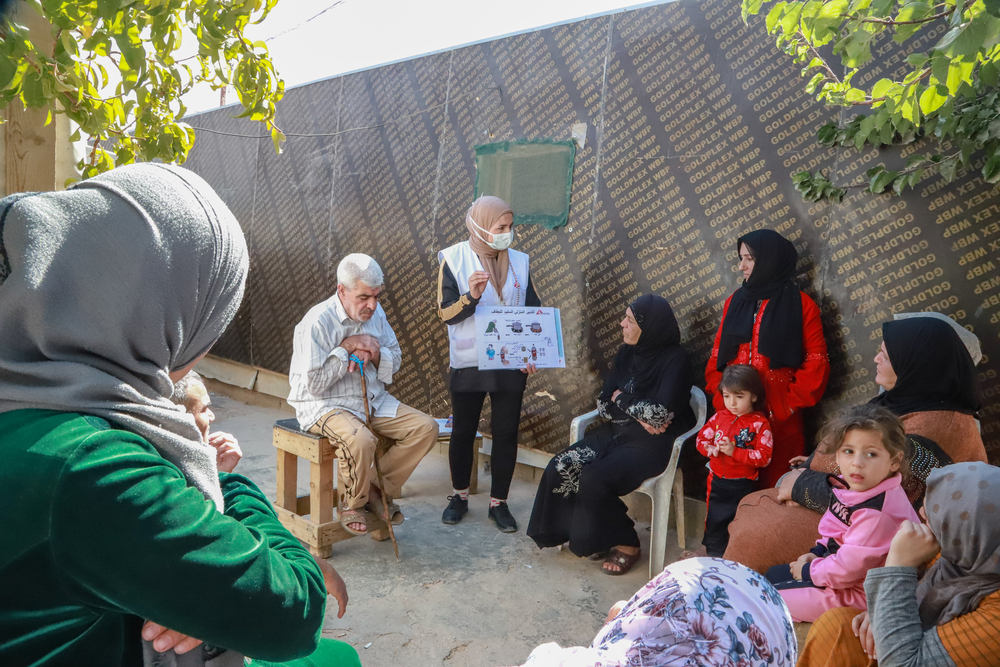 quipos de promoción de la salud de MSF responde al brote de cólera en Líbano