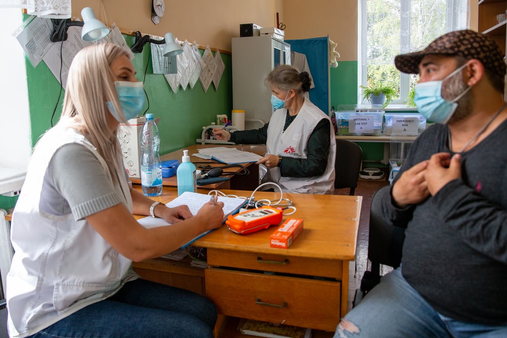 Clínica móvil de MSF en Ucrania