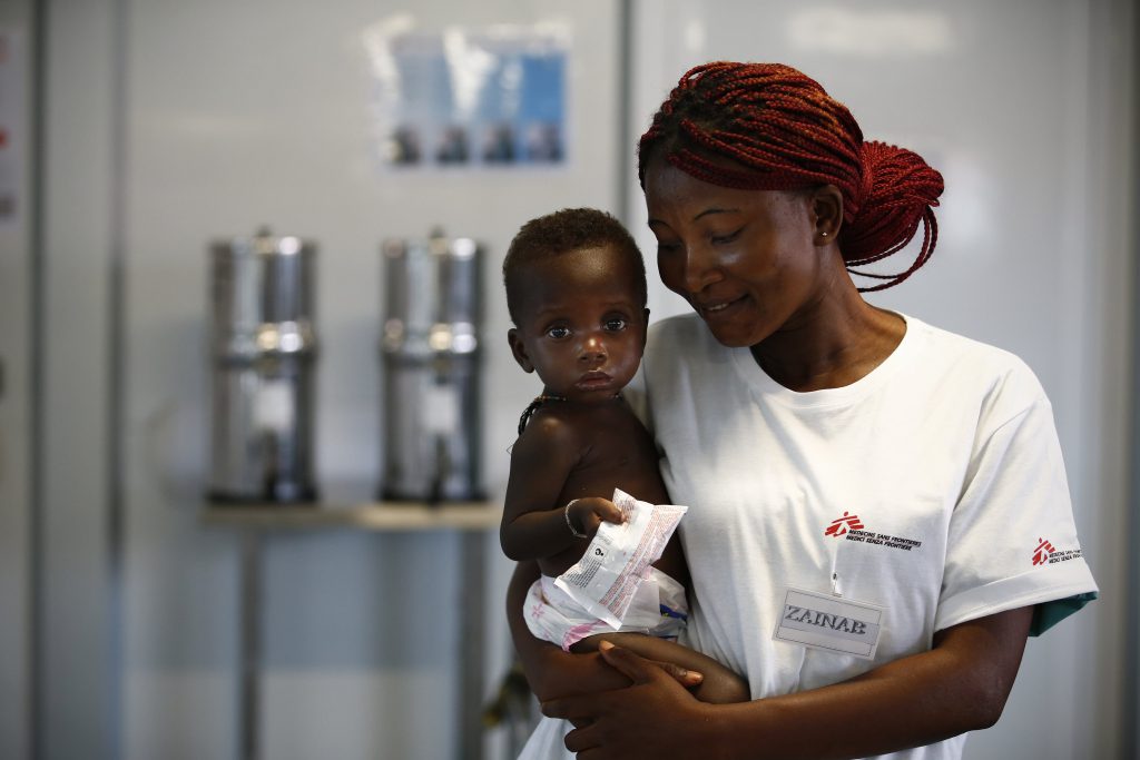 Centro nutricional de MSF en Kenema