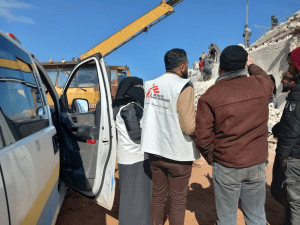 MSF reponde a la emergencia por el terremoto en Siria