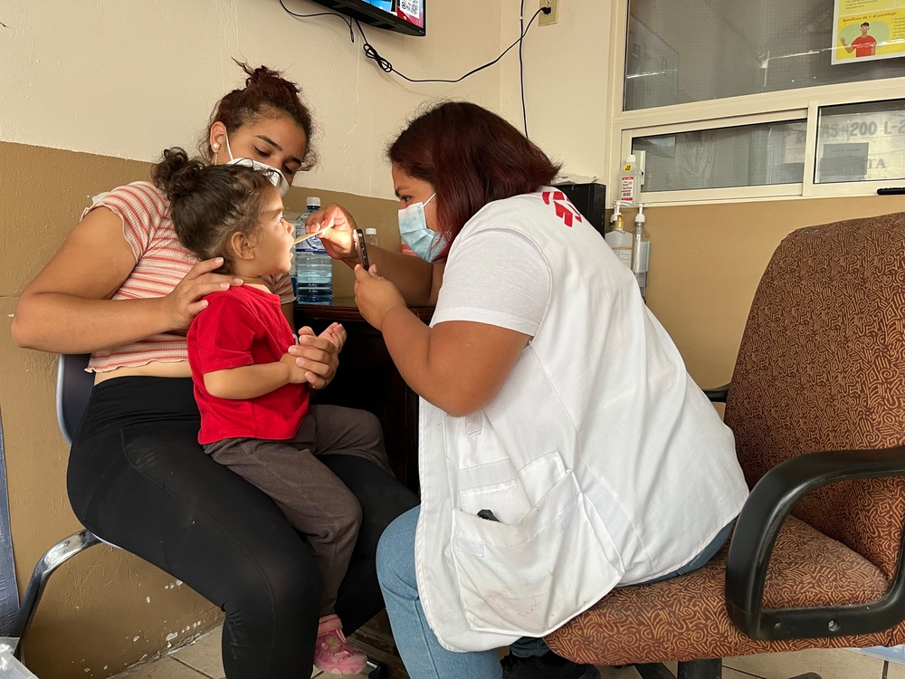 MSF brinda atención sanitaria a migrantes en Matamoros, México