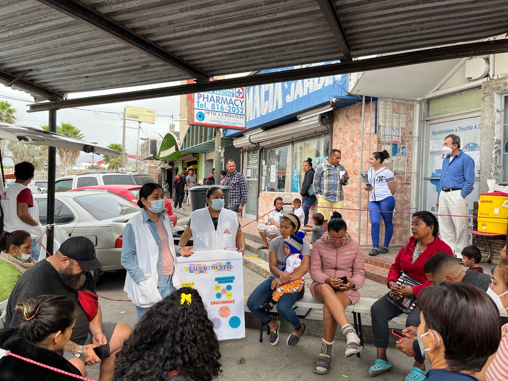 MSF brinda atención sanitaria a migrantes en campamento de Matamoros, México