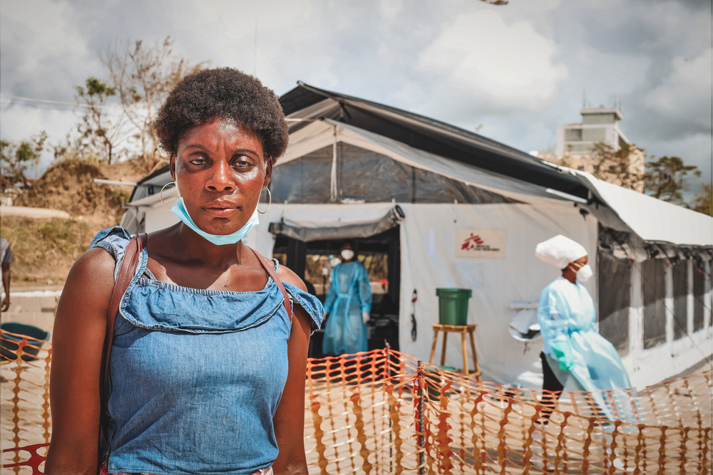 Centro de tratamiento del cólera de Médicos Sin Fronteras en Quelimane, Mozambique