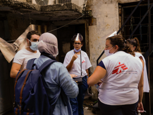 En 2020,MSF abrió una clínica en Beirut para brindar a las y los trabajadores domésticos migrantes