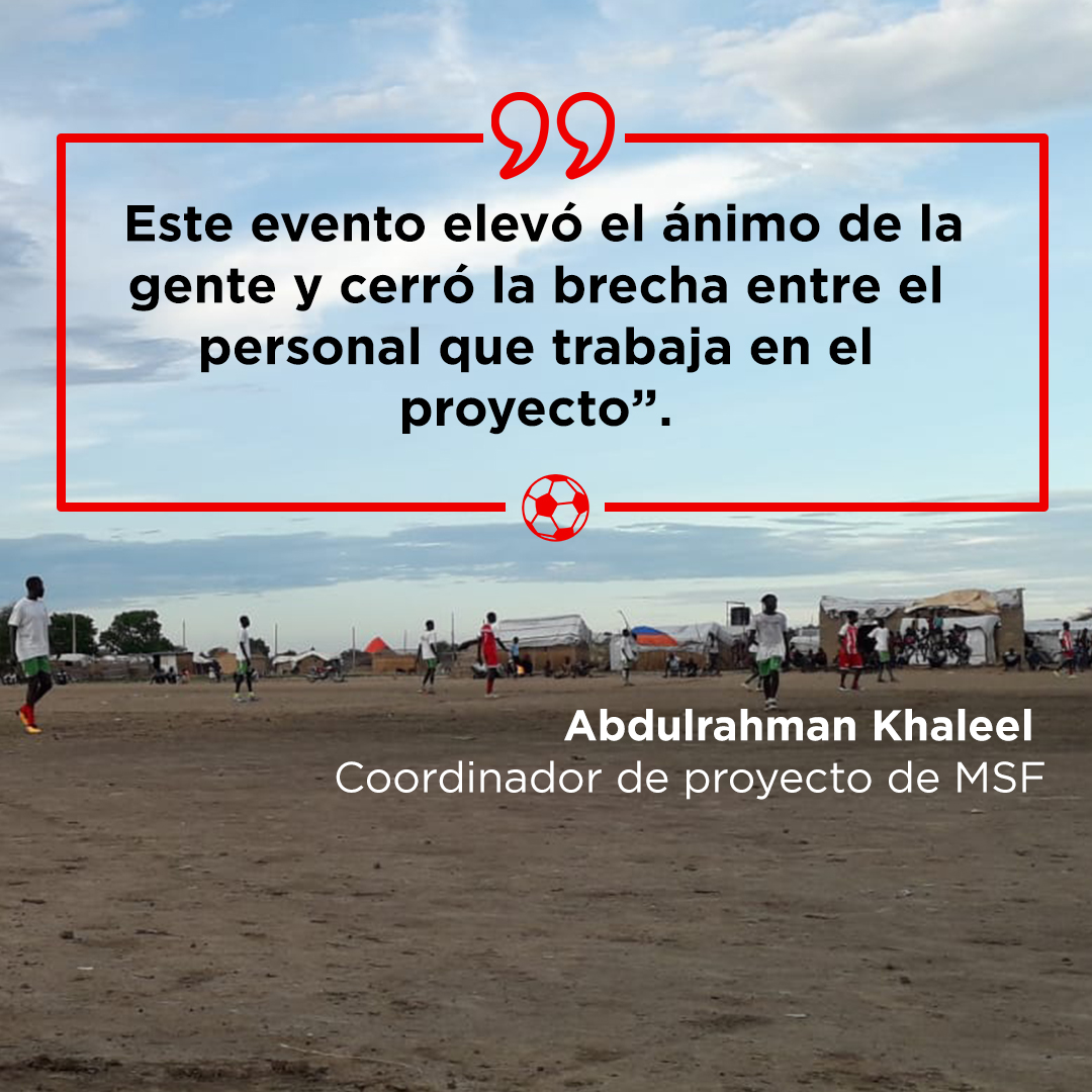 Torneo de fútbol de Médicos Sin Fronteras en Abyei