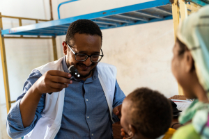 MSF gestiona clínicas móviles en Wad Madani, Sudán.