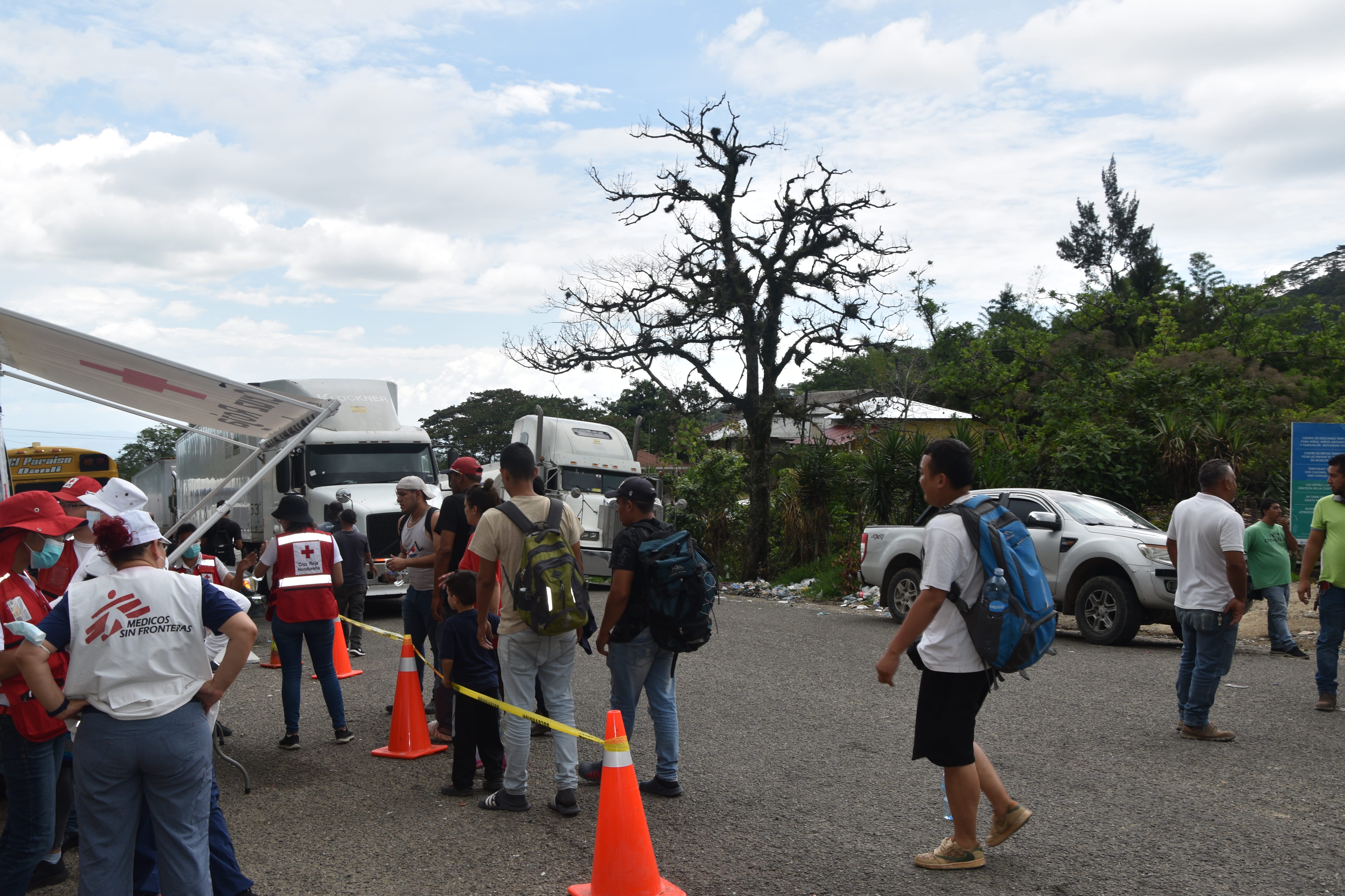 MSF brinda atención médica a migrantes transcontinentales que llegan a Honduras