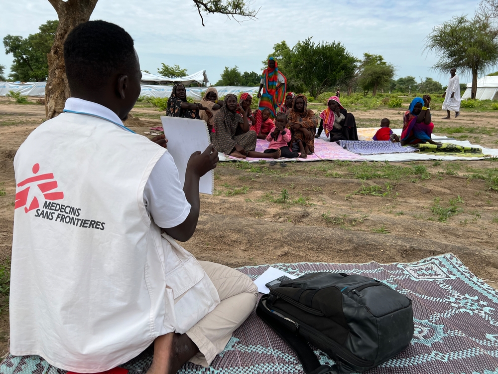 MSF brindamos atenciòn a personas refugiadas de Sudán que llegan a RCA