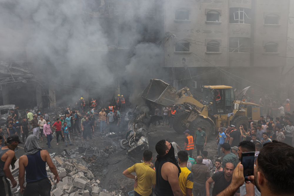 La destrucción en la ciudad de Gaza