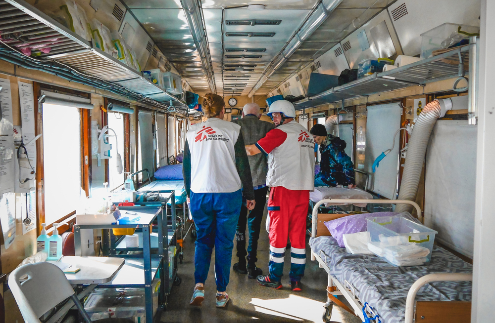 Evacuación médica en Jersón Ucrania