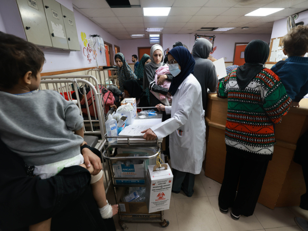 Cientos de heridos llega hospitales del sur de Gaza