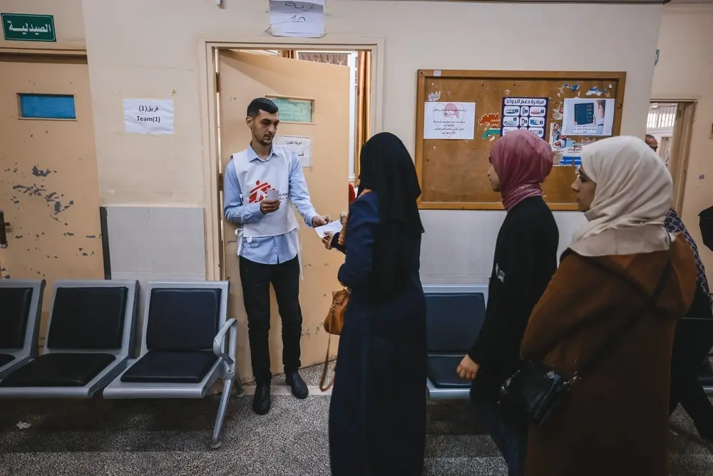 MSF en la clínica Mártires en Gaza