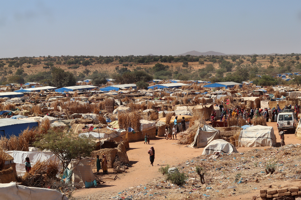 Vista del campo de personas refugiadas de Ourang, Chad