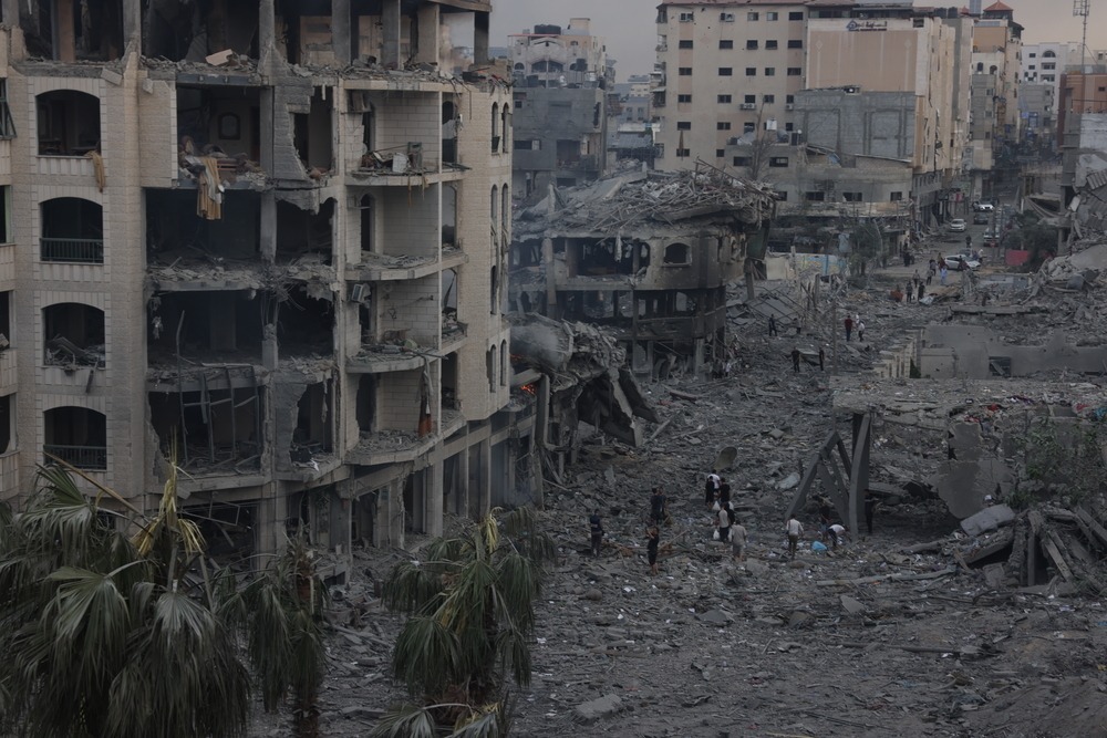 Una vista de la ciudad de Gaza.